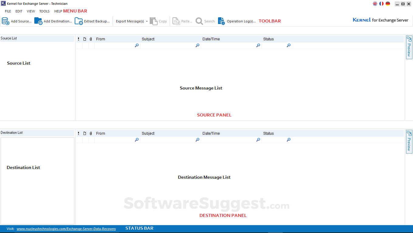 Kernel for Exchange Server Recovery Small Screenshot 1